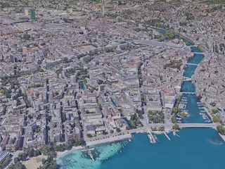 Zurich City, Switzerland (2019) 3D Model