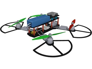 Quadcopter CAD 3D Model