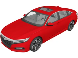 Honda Accord Sport Sedan (2018) 3D Model 3D Preview