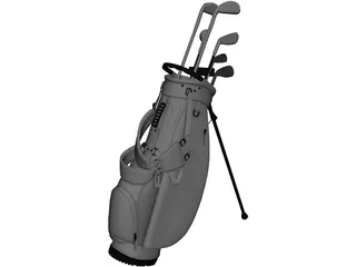 Golf Bag 3D Model