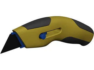 Utility Knife CAD 3D Model