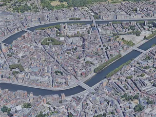 Liege City, Belgium (2019) 3D Model