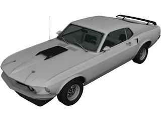 Ford Mustang (1969) 3D Model