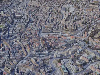 Lausanne City, Switzerland (2019) 3D Model