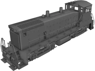 EMD SW1500 Locomotive CAD 3D Model