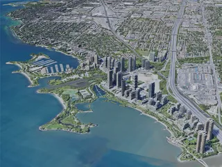 Etobicoke, Toronto, ON, Canada (2019) 3D Model