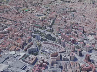 Malaga City, Spain (2019) 3D Model