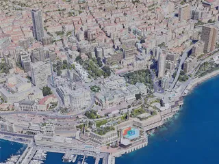 Monaco City, Monaco (2019) 3D Model