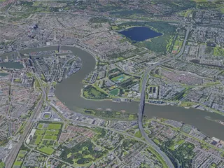 Rotterdam City, Netherlands (2019) 3D Model