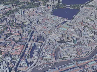 Hamburg City, Germany (2019) 3D Model