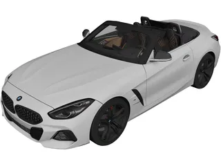 BMW Z4 M40i Convertible (2019) 3D Model 3D Preview