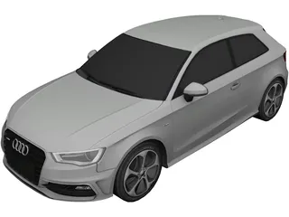 Audi A3 (2013) 3D Model