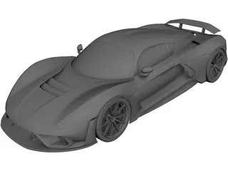 Hennessey Venom F5 (2020) 3D Model