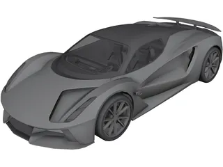 Lotus Evija Concept (2020) 3D Model 3D Preview