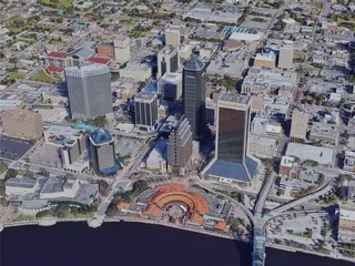Jacksonville City, FL, USA (2019) 3D Model