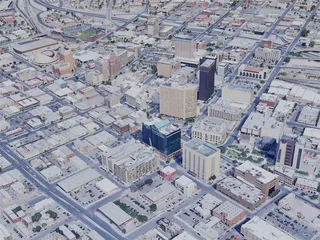 El Paso City, TX, USA (2019) 3D Model