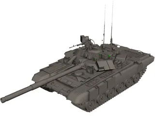 T-90 3D Model