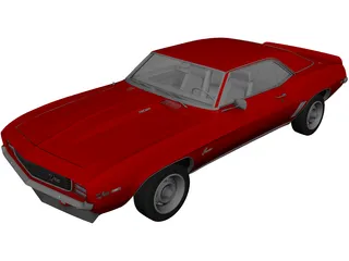 Chevrolet Camaro Z28 Cabrio (1969) 3D Model