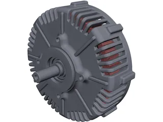 PMG132 Electric Motor CAD 3D Model