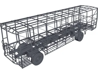 Bus Chassis 3D Model