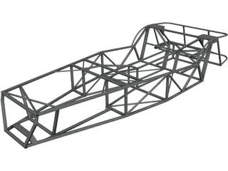 Lotus 7 Chassis CAD 3D Model