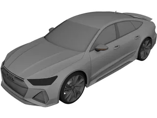 Audi RS7 (2020) 3D Model