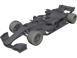 Mercedes Formula One 3D Model