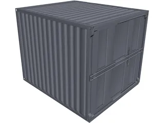 Container 10ft CAD 3D Model