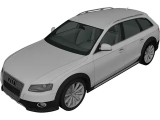 Audi A4 Allroad (2010) 3D Model 3D Preview