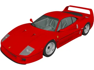 Ferrari F40 (1987) 3D Model