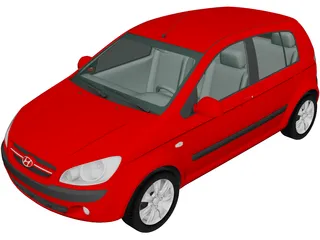 Hyundai Getz (2006) 3D Model 3D Preview