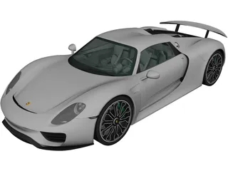 Porsche 918 Spyder (2015) 3D Model