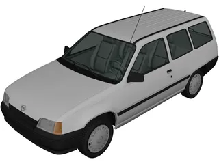 Opel Kadett Caravan (1991) 3D Model