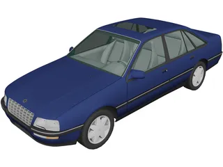 Opel Senator (1987) 3D Model 3D Preview