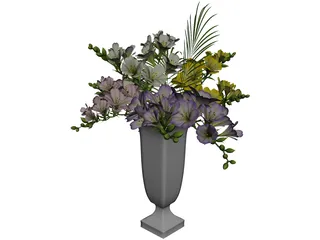 Freesia Flowers 3D Model