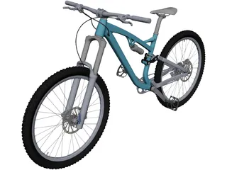 Trail Bike CAD 3D Model