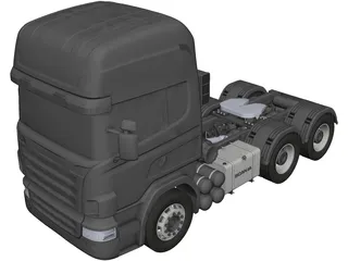 Scania 6x4 CAD 3D Model