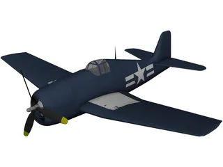 Grumman F6F Hellcat 3D Model