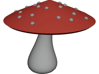 Magic Mushroom 3D Model