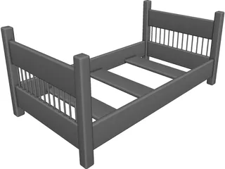 Bed Frame 3D Model