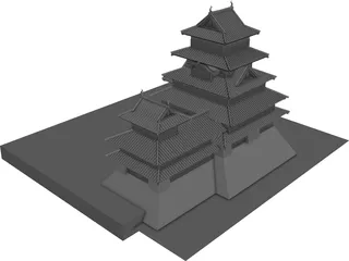 Japan Castle 3D Model