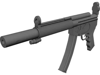 Heckler&Koch MP5SD 3D Model