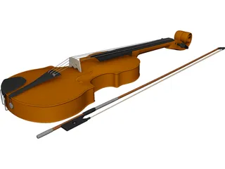 Violin 3D Model 3D Preview
