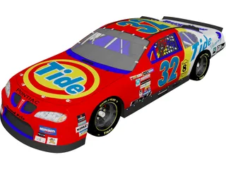 Nascar Stock Car 3D Model