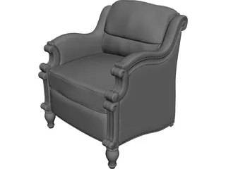Colonial Chair 3D Model