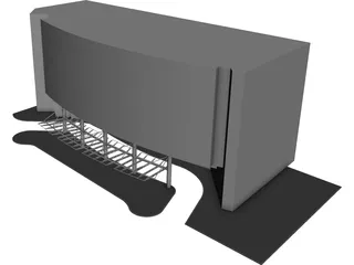 Building Canopy 3D Model 3D Preview