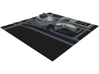 Office Future Concept 3D Model