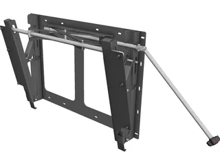 LCD TV Wall Stand 3D Model 3D Preview
