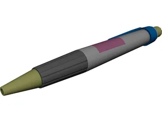 Retractable Pen 3D Model 3D Preview