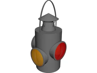 Railroad Lantern 3D Model 3D Preview
